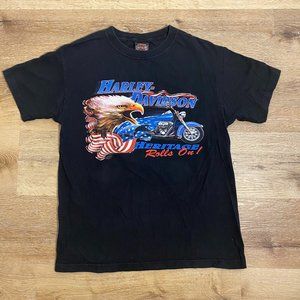 Vintage Harley Davidson Heritage New Hampshire T-shirt Men's M